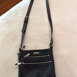 Cole Haan Black Leather Crossbody Purse